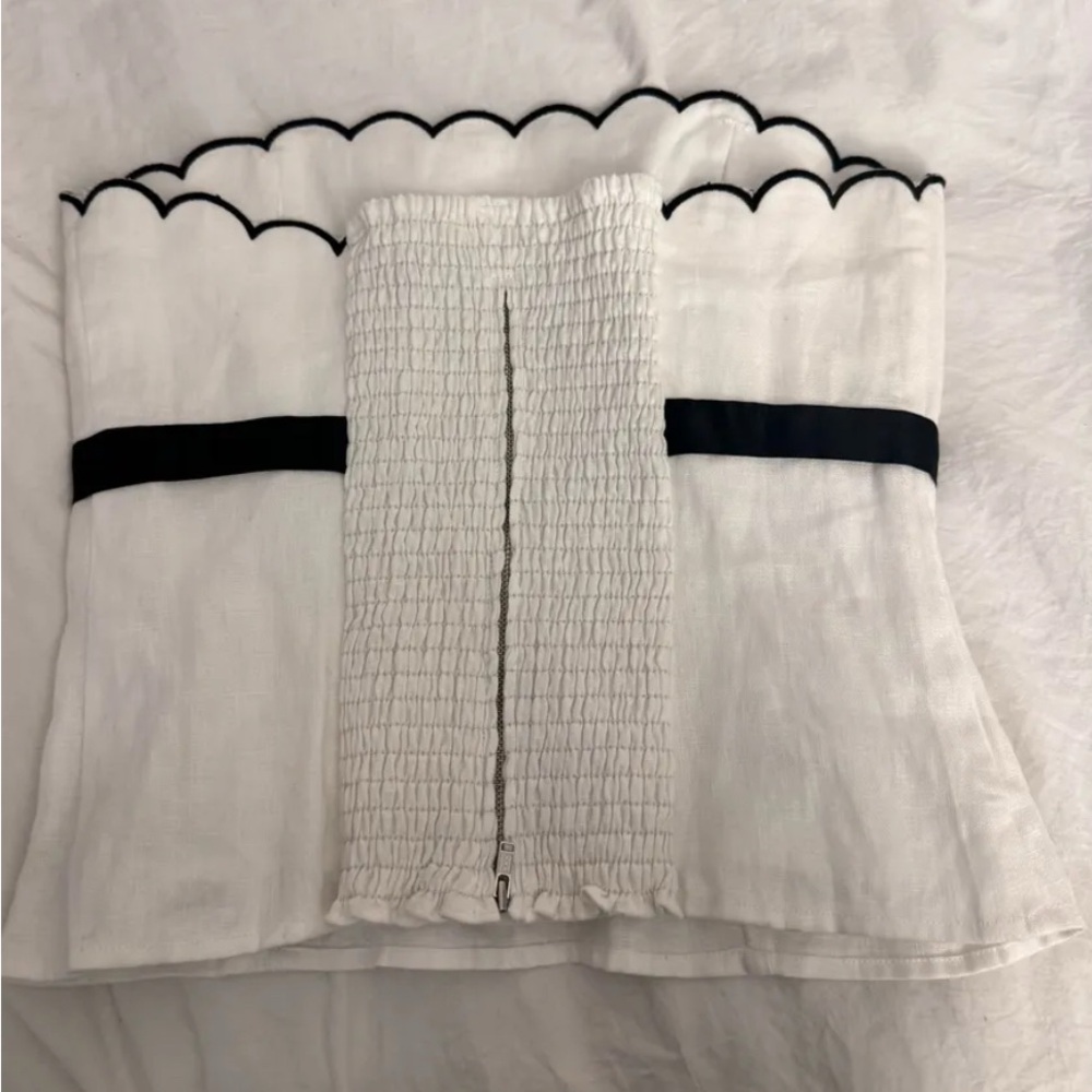 White Reformation Strapless Top - Picture 3 of 3